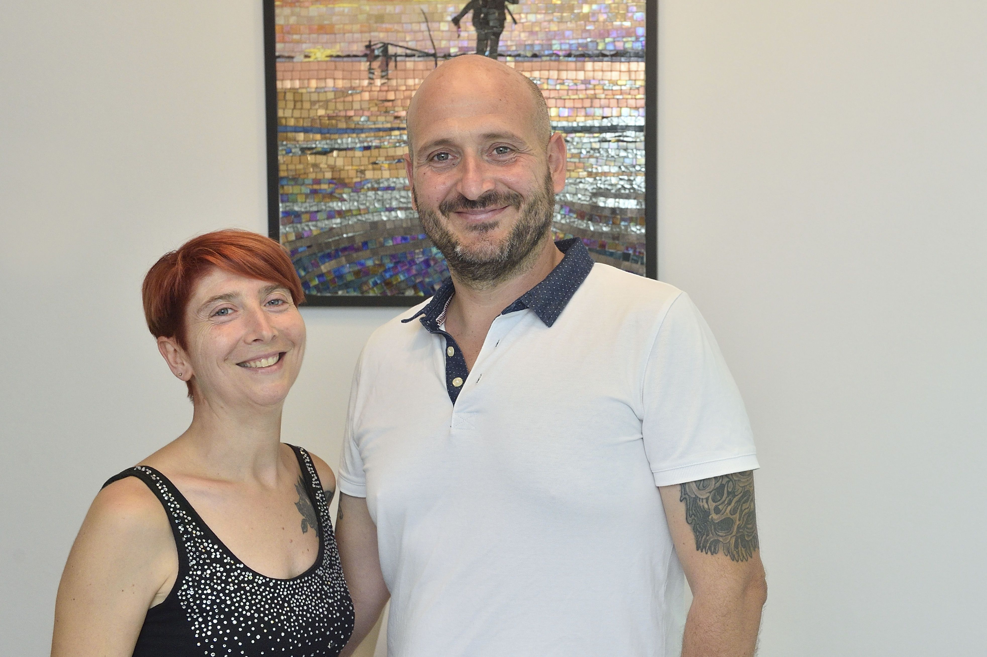 Alan ed Elisa i proprietari del Room & Breakfast Betulle61